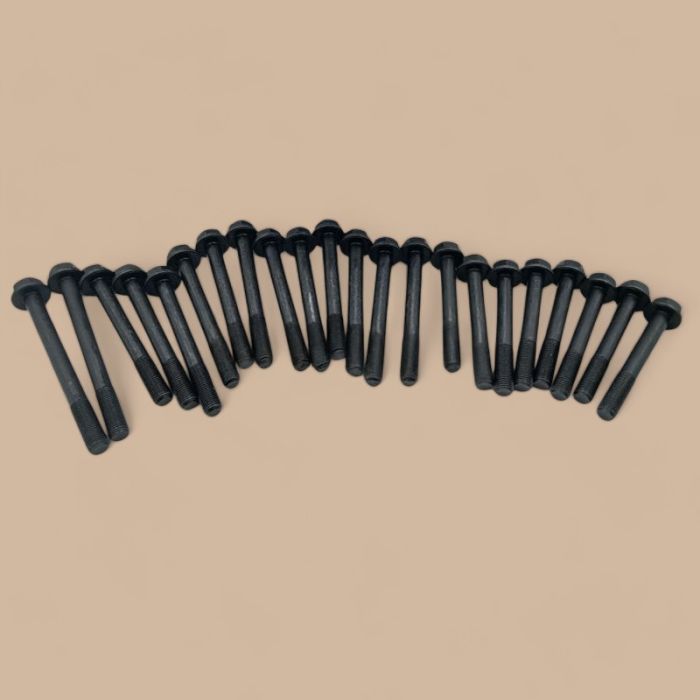 Perkins 1 Set Cylinder Head Bolt Compatible for Perkins Engine 1004-4 1004-4T 1004G 1004-40 1004-40T 1004-40TW T4.236 4.41