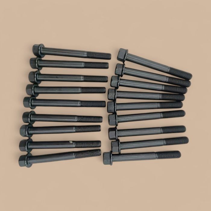 Kubota 1 Set Cylinder Head Bolts Compatible for Kubota Engine D722 D782 D902 V1305 V1500 V1702 V1902 V2607 V3300 V3307 V3600 V3800