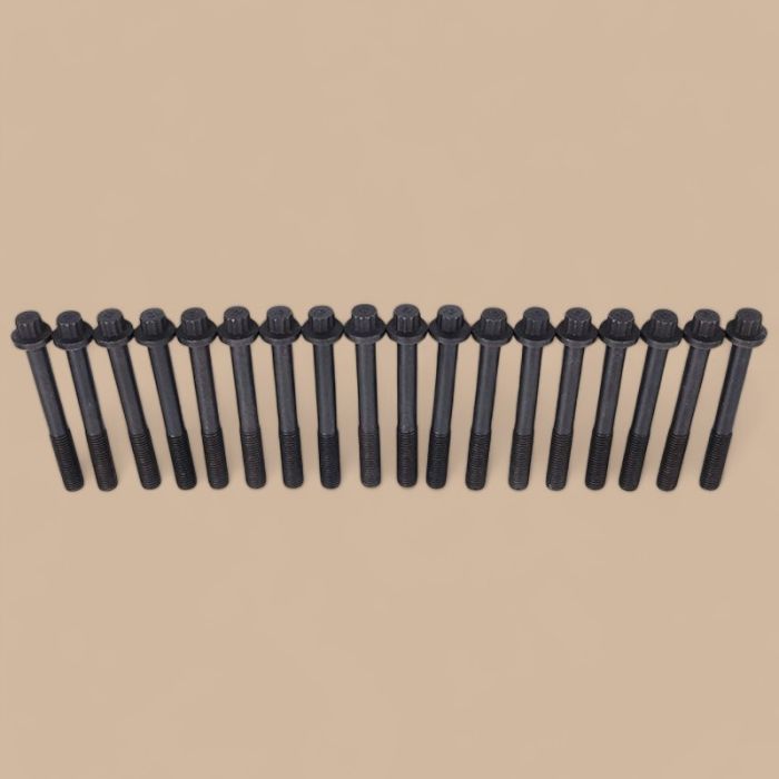 Isuzu 1 Set Cylinder Head Bolt Compatible for Isuzu Engine 4HK1
