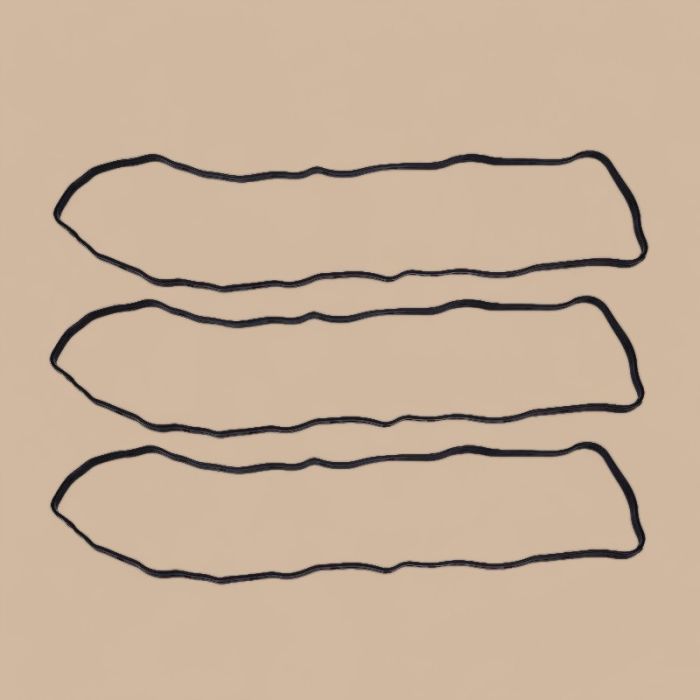 Kubota 3Pcs Cylinder Head Cover Gasket 1G911-14523 Compatible for Kubota Engine V1903 V2203 V2003 V2403