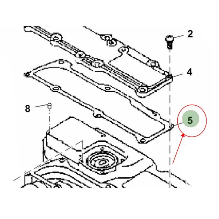 John Deere Cylinder Head Plate MIU800302 Compatible for Yanmar Engine 3TNE68C 3TNV76 John Deere Tractor 1023E 48C 54D 54HC 60D Excavator 17D ZAXIS17U-2 Mower 2750 FD620D