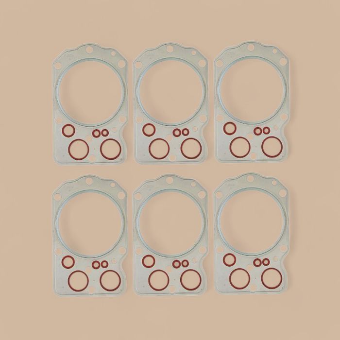 Mitsubishi 6 PCS Cylinder Head Gasket ME051714 Compatible for Mitsubishi Engine 6D22 6D22-T