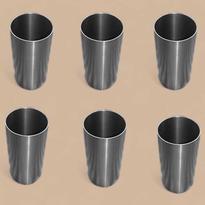 Mitsubishi 1 Set Cylinder Liner Compatible for Mitsubishi S6B-TA Engine Caterpillar CAT E650 Excavator