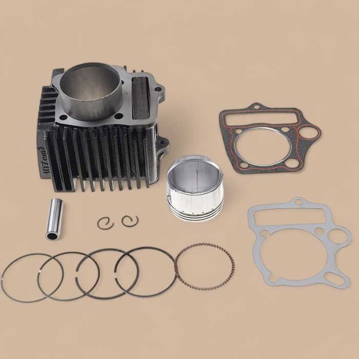 Stroke 52.4mm Cylinder Liner With Gaskets Piston Compatible for 4 Stroke 110cc ATV Go Kart Dirt Bike Pit Bike Motorcycle