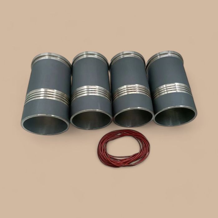 Liebherr 4 Pcs Cylinder Liner 9884842 Compatible for Liebherr Engine D924 D924TI Excavator 904 914 924 934 944 954B
