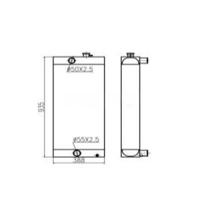 Sany For Sany Excavator SY235-9 Water Tank Radiator Core ASS'Y