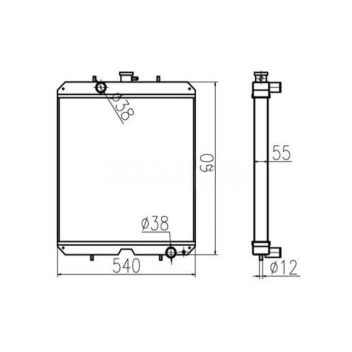 Yanmar For Yanmar VIO90 VIO80NS Water Tank Radiator Core ASS'Y