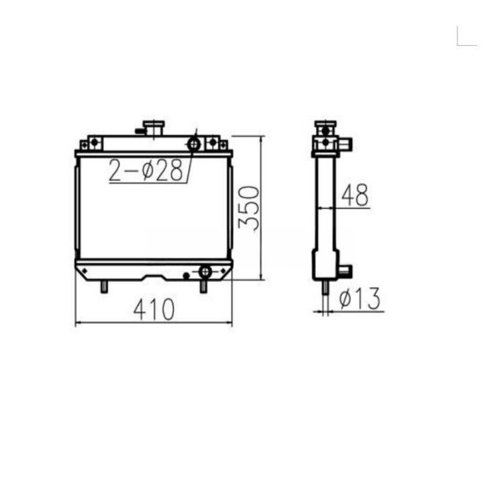 Yanmar For Yanmar GP8 GP10 Water Tank Radiator Core ASS'Y 119254-44510