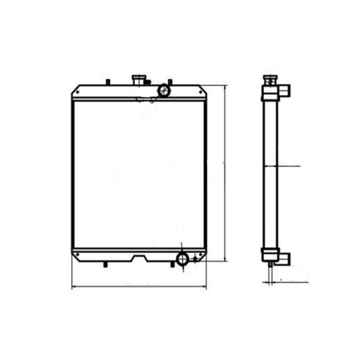 Yanmar For Yanmar Water Tank Radiator Core ASS'Y 123951-44500
