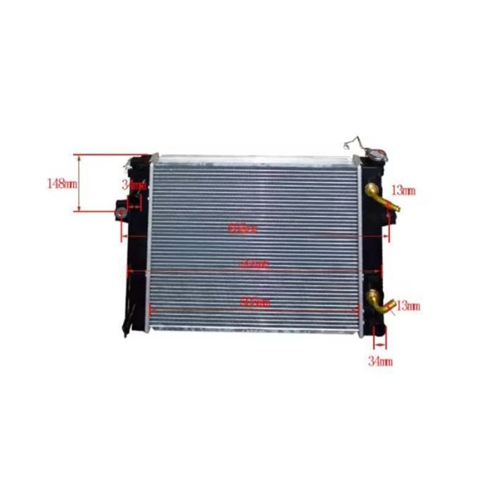 Toyota Radiator Assembly 16450-26600-71 Compatible for Toyota Engine 1DZ 2Z 4Y Forklift 30-8FG30 30-8FGJ35 60-8FD20 60-8FD25 60-8FD30 70-8FD20 70-8FD25 60-8FDN25
