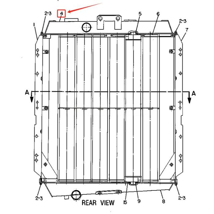 Caterpillar Radiator Headler 7C-9469 Compatible for Caterpillar CAT Engine 3306 Tractor D6H D6H LGP