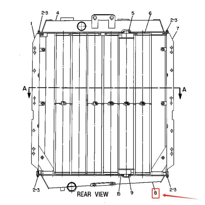 Caterpillar Radiator Launching Chamber 7C-9470 Compatible for Caterpillar CAT Engine 3306 Tractor D6H D6H LGP