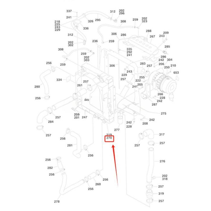 JLG Radiator 1001135090 Compatible for JLG Boom Lift 340AJ 1200SJP 1350SJP