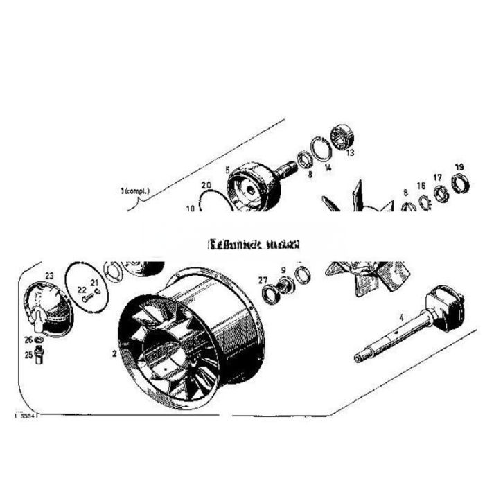 Deutz Cooling Blower 0214 4899 Compatible for Deutz Engine BFL413F FL413FW BFL513F FL513FW