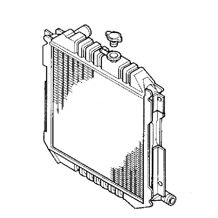 Hitachi Radiator 4397053 Compatible for Hitachi Excavator EX60-5