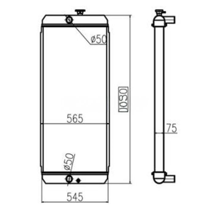 Caterpillar Radiator Core Assy 2459359 Compatible for Caterpillar CAT E330D