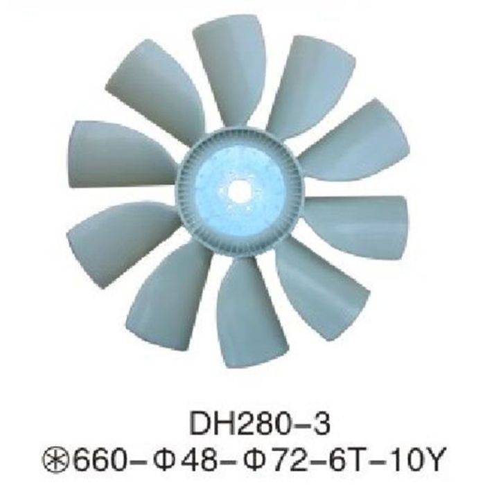 Doosan For Doosan Daewoo Excavator DH280-3 Fan Blade