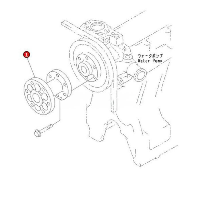 Komatsu Cooling Fan Spacer 6206-61-3990 Compatible for Komatsu Engine 6D95L S4D95L S6D102E S6D95L Excavator PC130F-7