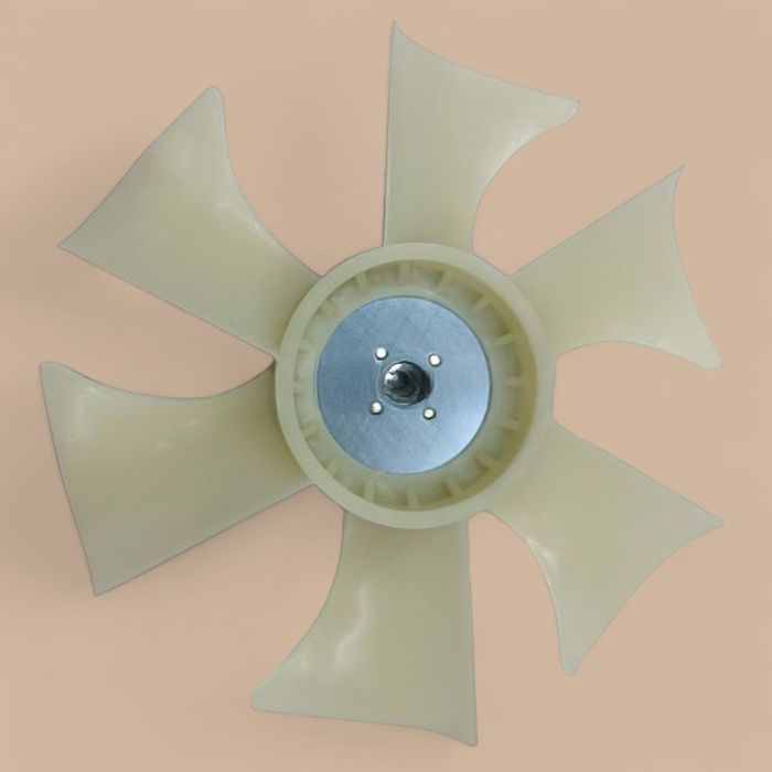 Komatsu Fan YM129655-44740 Compatible for Komatsu Engine 3D84E-5 3D88E-6 3D88E-7 Excavator PC30MR-2 PC30MR-5 PC35MR-2 PC35MR-3 6 Blades