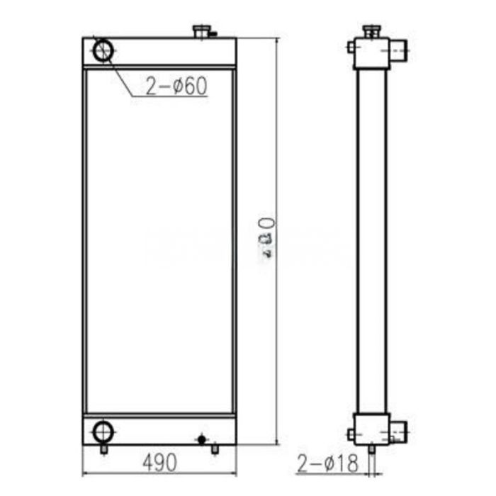 Sumitomo For Sumitomo Excavator SH320 SH360HD-5 Water Tank Radiator Core ASS'Y