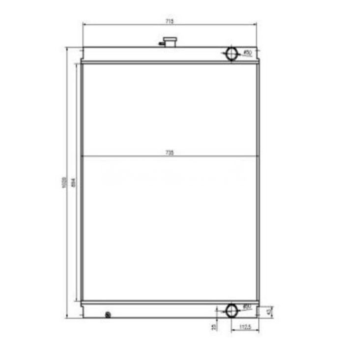 Sumitomo For Sumitomo Excavator SH240A3 Water Tank Radiator Core ASS'Y