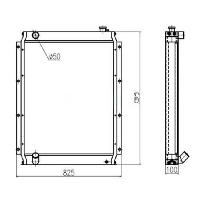 Kato For Kato Excavator HD820R Water Tank Radiator ASS'Y