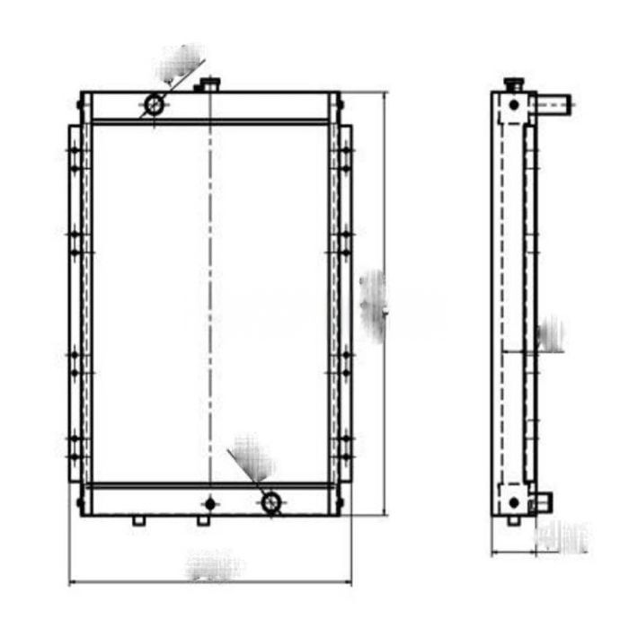 Doosan For Doosan Excavator DH220-9 DH220-9E DH225-9 Water Tank Radiator ASS'Y