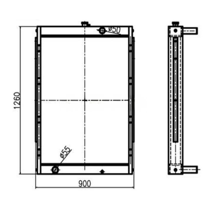 Doosan For Doosan Excavator S300LC-V Water Tank Radiator ASS'Y