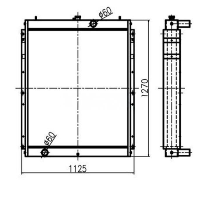 Doosan For Doosan Excavator DH550-7 Water Tank Radiator ASS'Y