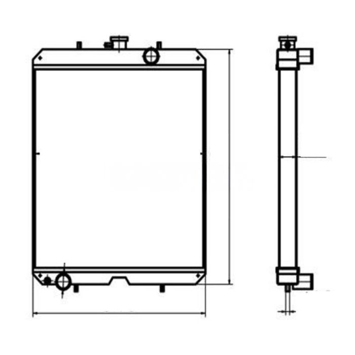 Kubota For Kubota F11 Water Tank Radiator ASS'Y
