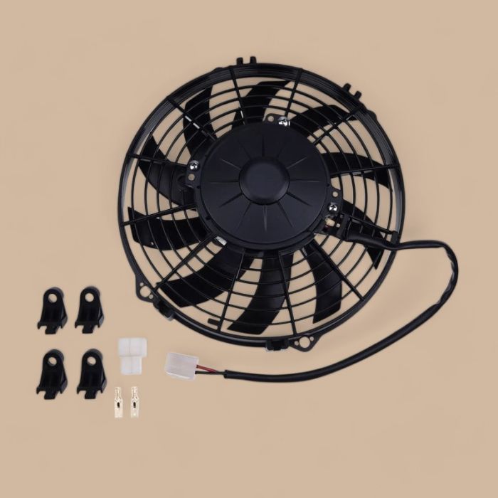 Spal 24V 9" Aftermarket Spal VA07-BP7/C-31A 30100344 Electric Cooling Radiator Fan Blower Compatible for Engine Excavator Loader Tractor