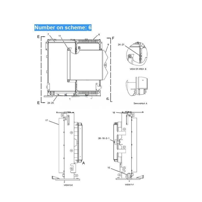 Caterpillar For Caterpillar Excavator CAT 330D 336D 336D2 340D L M330D Water Tank Radiator Core ASS'Y 245-9359