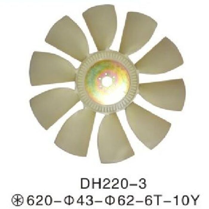Doosan For Doosan Daewoo Excavator DH220-3 Fan Blade