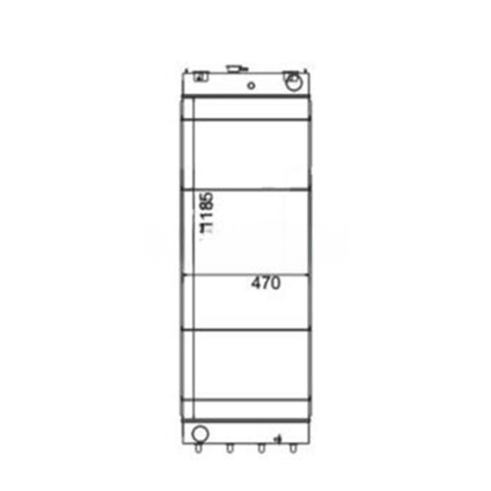 Komatsu Water Tank Radiator Compatible for Komatsu Excavator PC550-7