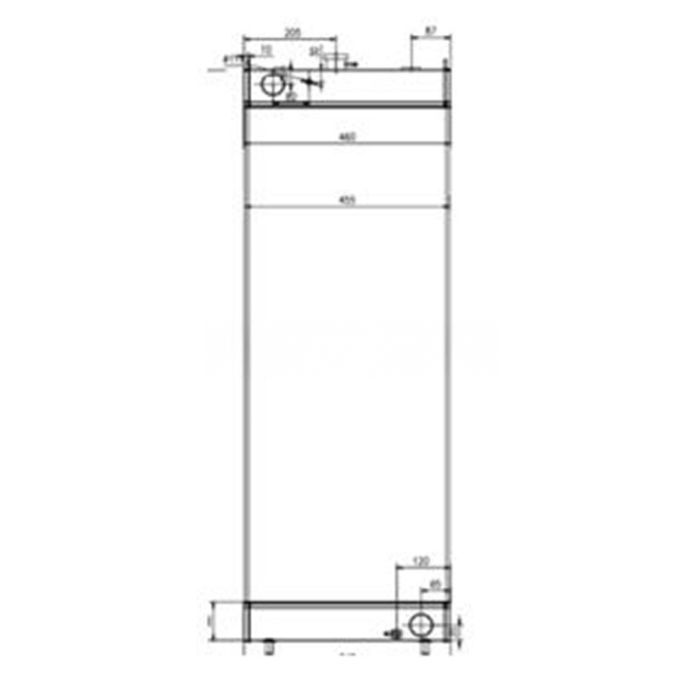 Komatsu Water Tank Radiator 206-03-35161 Compatible for Komatsu Excavator PC240-10 PC290-10