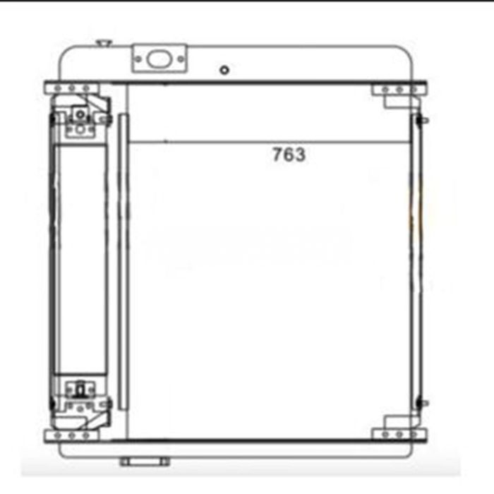 Caterpillar Water Radiator Core 1W1895 Compatible for Caterpillar CAT 950B Wheel Loader 3304 Engine