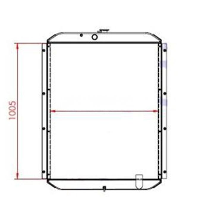 Volvo Water Radiator Core Compatible for Volvo Excavator EC280E
