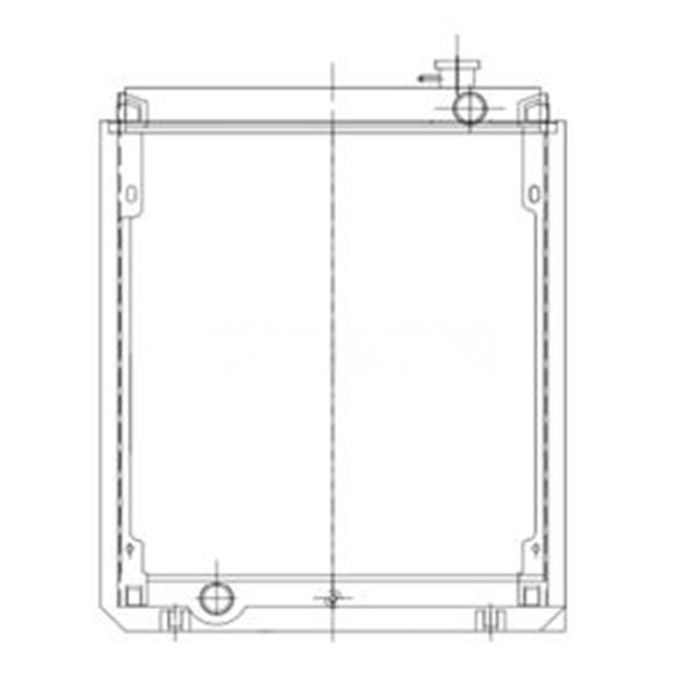 Volvo Water Radiator Core 14503549 Compatible for Volvo Excavator EC55C