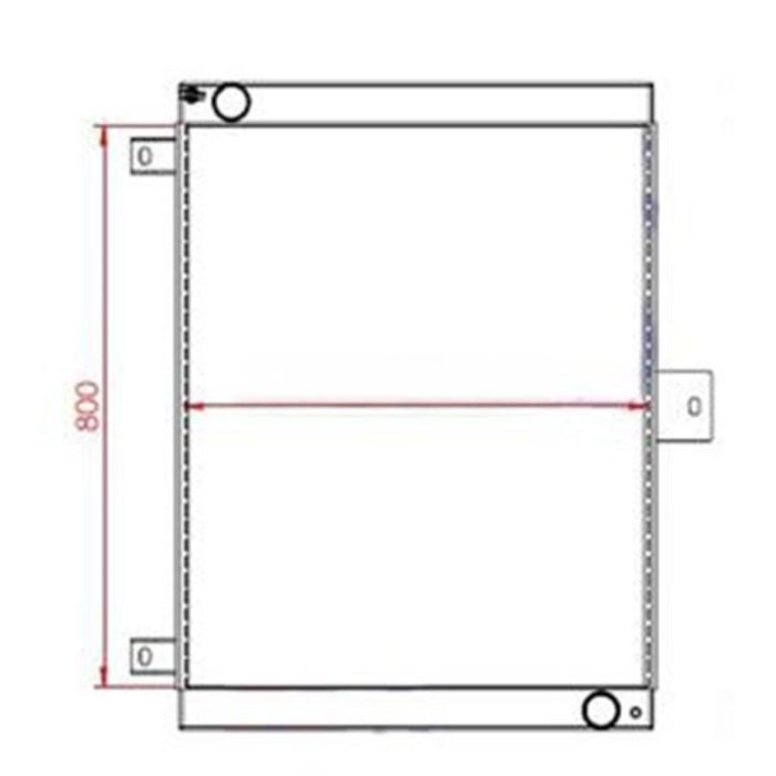 Volvo Water Radiator Core Compatible for Volvo G720B Motor Grader