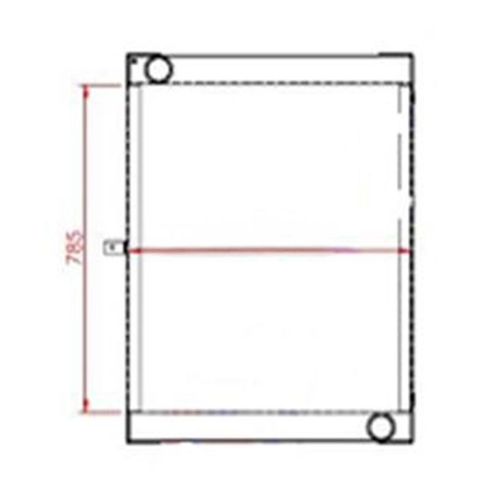 Volvo Water Radiator Core 11110477 Compatible for Volvo L110E L120E Wheel Loader