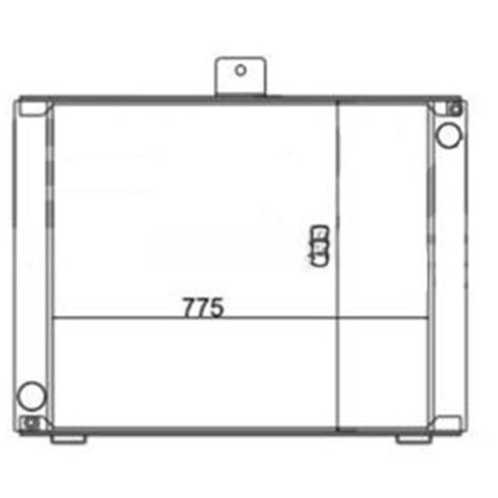 Volvo Water Radiator Core 12726381 16018351 Compatible for Volvo G700B Motor Grader