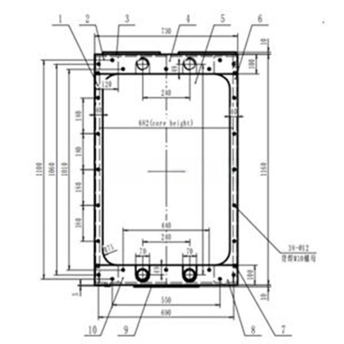 Volvo Cooling Radiator 11192942 111196425 15020893 11192942 11196422 Compatible for Volvo A35D A35E A40D A40E T450D