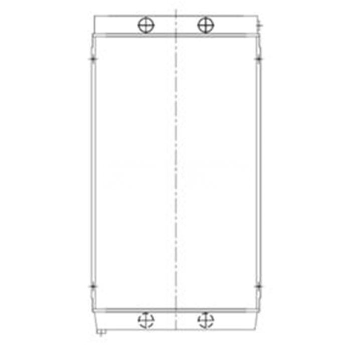 Volvo Water Radiator Core 15067029 Compatible for Volvo A35F A40F Articulated Haulers