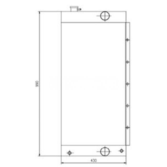 JCB Water Radiator Core 30/926129 Compatible for JCB JS175