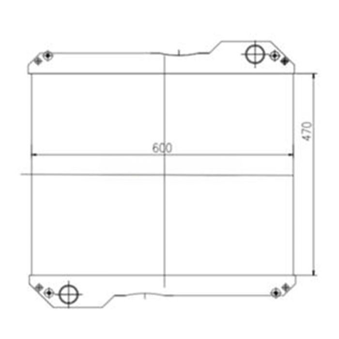 JCB Water Radiator Core 30/926051 Compatible for JCB 4CX 3CX Backhoe Loader