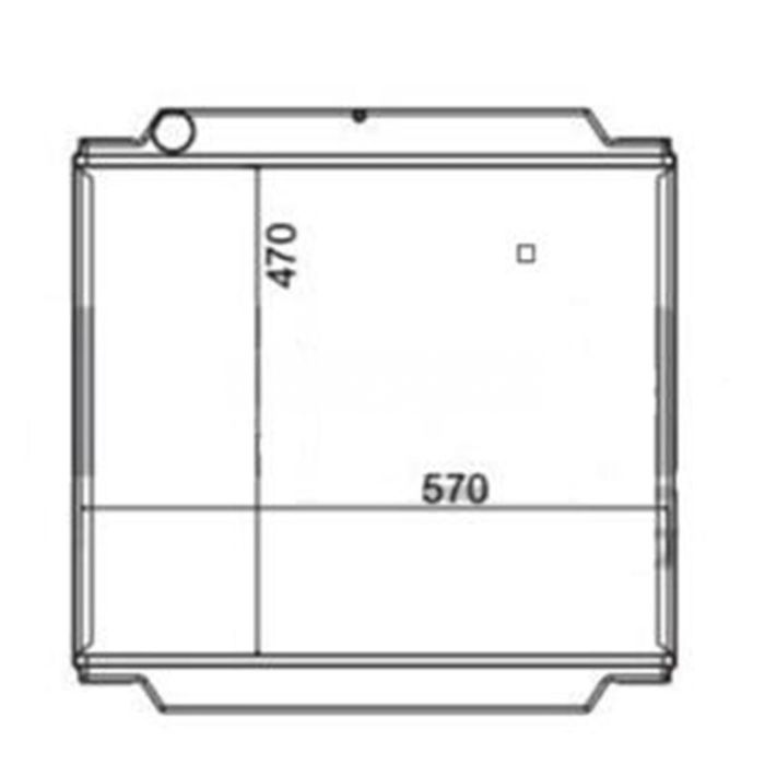 JCB Water Radiator Core 30/912000 Compatible for JCB 3CX