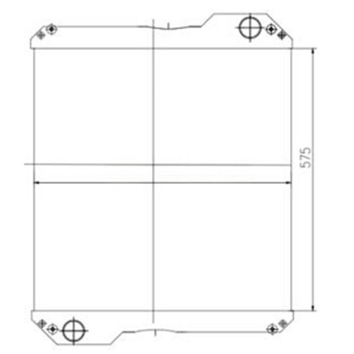 JCB Water Radiator Core 30/925545 Compatible for JCB 530 540