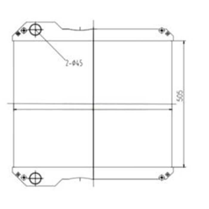 JCB Water Radiator Core 30/915300 30/925610 30/925611 30/925612 Compatible for JCB 4C444 4CX444 4C 3CX 3CXE 214-4