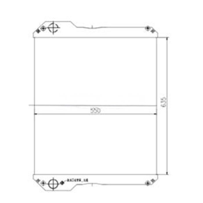 JCB Water Radiator Core 330/925606 Compatible for JCB 3190 3220