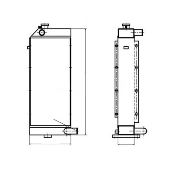 YUCHAI For YUCHAI Excavator YC85-8 Water Tank Radiator Core ASS'Y
